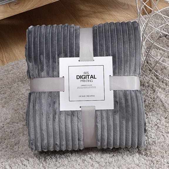 Fuzzy Soft Coral Velvet Throw Blanket 200x120cm for Couch, Sofa, Bed, Camping Travel Warm Microfiber Cozy Plush Cover