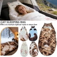 thumbnail image 1 of Fuzzy Soft Plush Warm Cozy Adult Envelope Sleeping Bag with Cat Ears for Winter Indoor Camping Travel (1 Count), 1 of 5