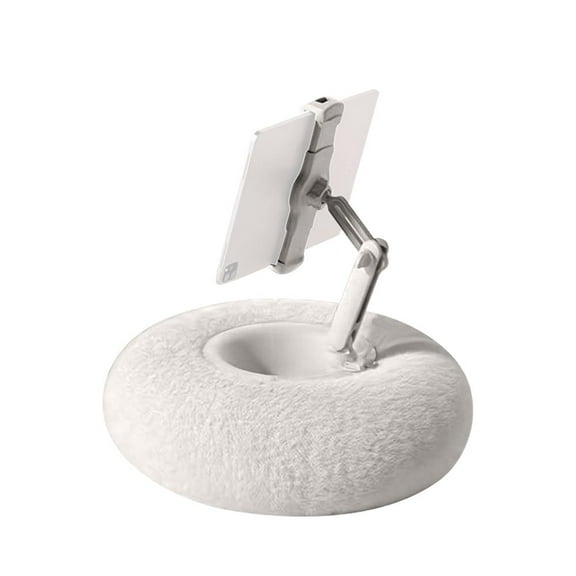Fuzzy Tablet Phone Holder,Stand Pillow,Cute Plush Holder Pillow,Pillow Stand,Holder Pillow with Detachable Bowl