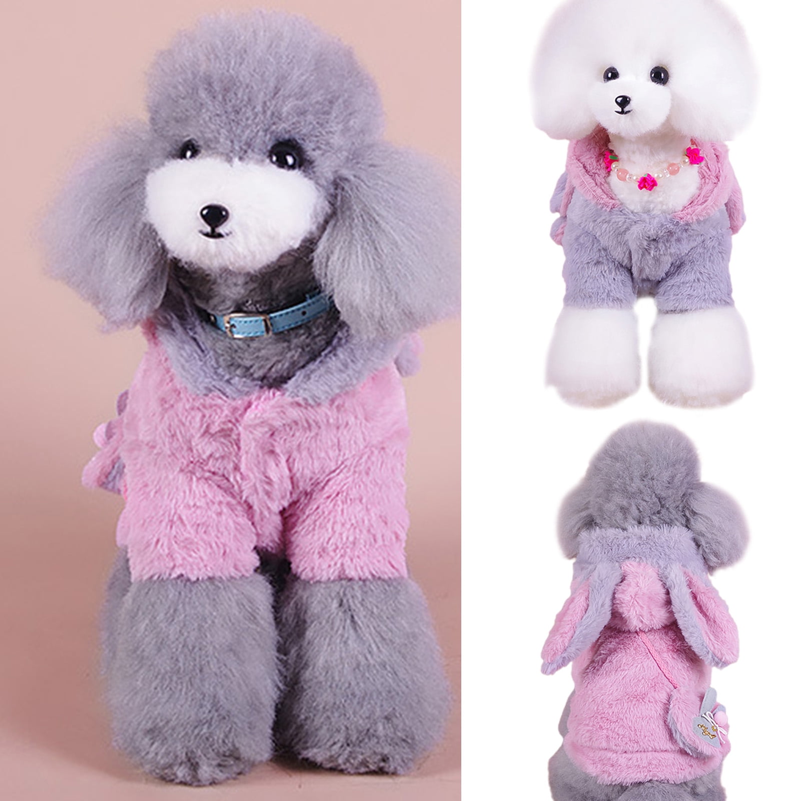 Fuzzy Thick Sherpa Dog Winter Clothes Dog Hoodie Thermal Coat Doggie