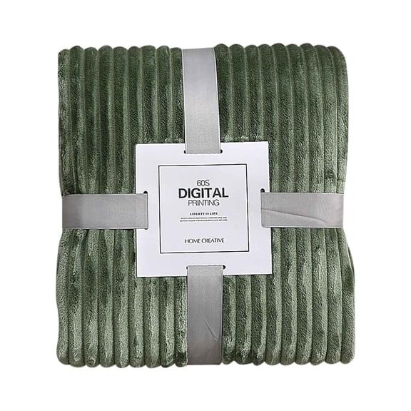 Fuzzy Throw Blanket for Couch Fleece Blanket Soft Cozy Plush Blanket 3D Ribbed Natural Gradient Queen Blanket, 90x90 Inches