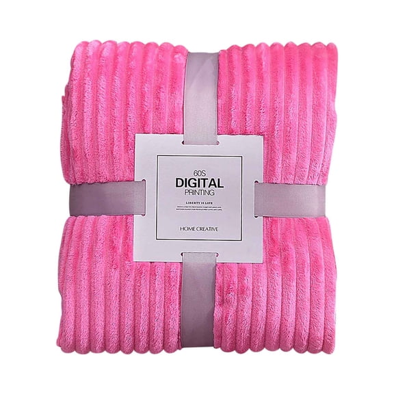 Fuzzy Throw Blanket for Couch Fleece Blanket Soft Cozy Plush Blanket 3D Ribbed Natural Gradient Queen Blanket, 90x90 Inches