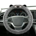 thumbnail image 1 of Fuzzy Warm Steering Wheel Cover for Winter, Soft Mink Steering Wheel Cover for Women Men with Upgraded Silicone Inner Ring and Plush, Anti-Slip, Odorless Car Interior, Universal, 1 of 6