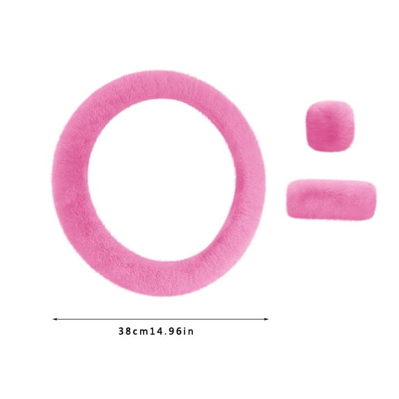 Fuzzy Winter Steering Wheel Cover, Comfortable Faux Wool Design, Enhances Driving Experience, Perfect for Cold Weather, Great Gift for Women