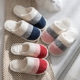 thumbnail image 1 of Fuzzy Womens Fuzzy House Slippers: Warm Plush Non Slip Everyday Soft Suitable Thoughtful Gift Mom Grandma In Winter Navy 40, 1 of 4