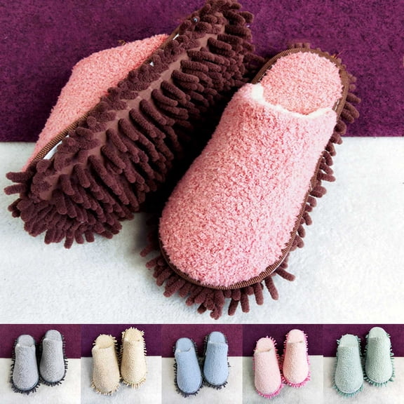 Fuzzy Womens Slipper Warm Comfy Memory Foam House Slippers Knitted Shoes Lined Anti-Skid Rubber Sole Bedroom Cozy Indoor Outdoor Slippers Red S