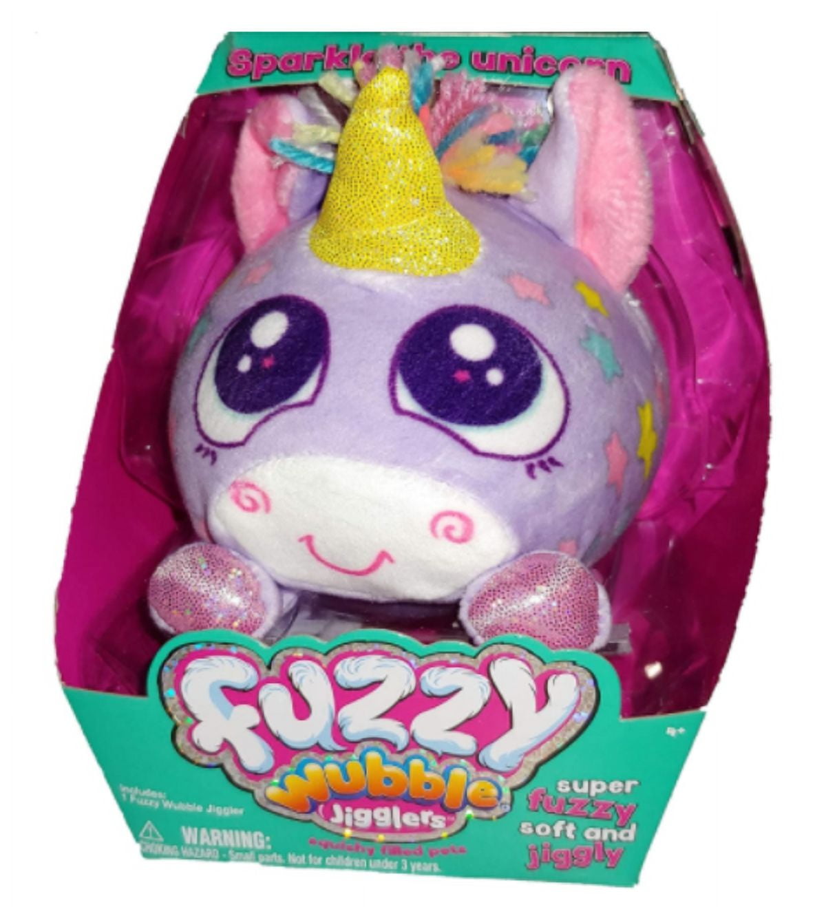 Fuzzy Wubble Jigglers Sparkle the Unicorn
