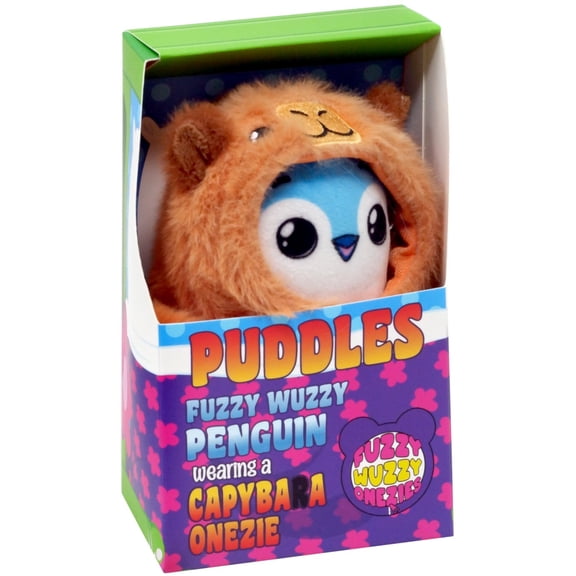 Fuzzy Wuzzy Onezies Series 1 Puddles Fuzzy Wuzzy Penguin Wearing a Capybara Onezie Mini Plush