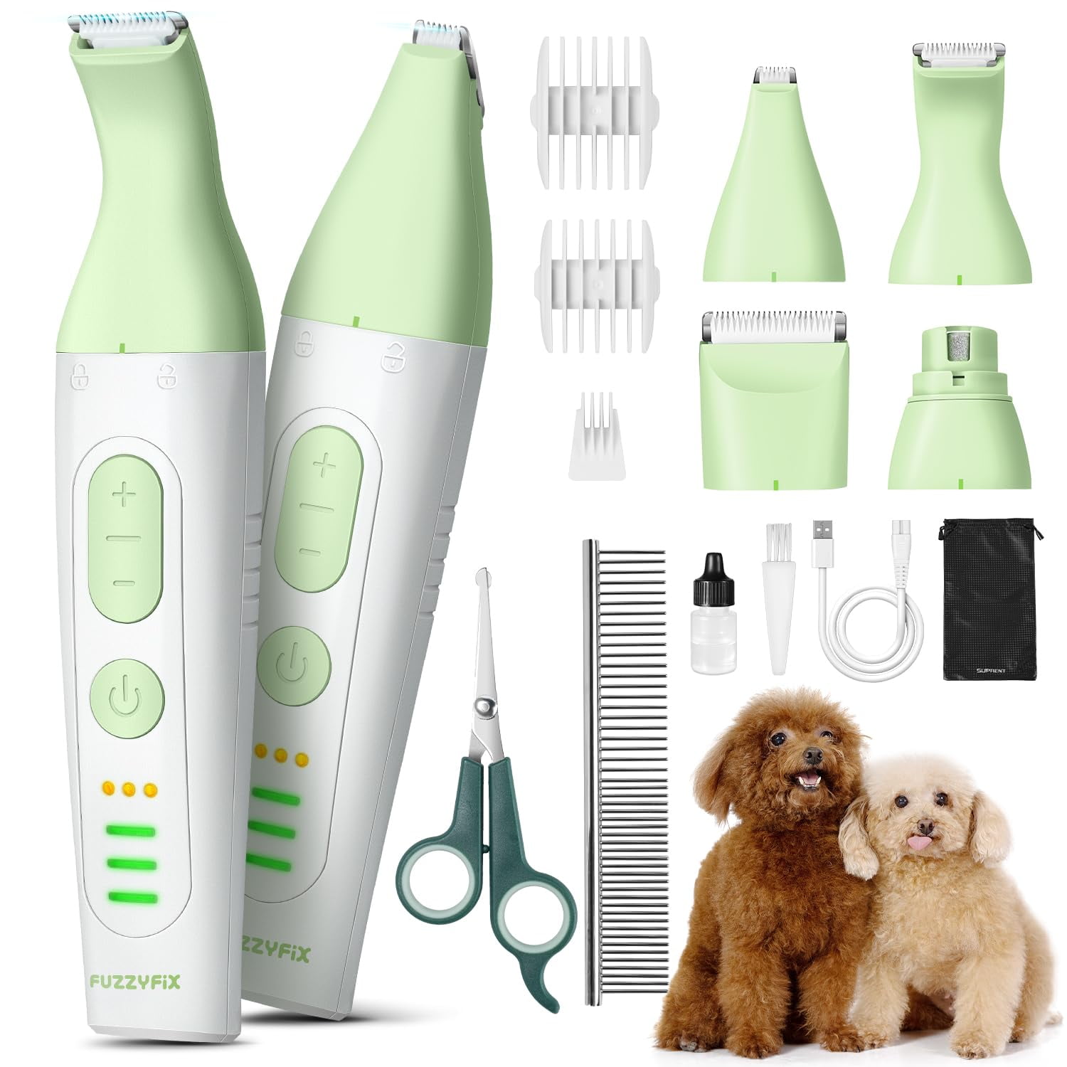 Photo inspiration: Visual Reference: Fuzzyfix Dog Grooming Kit 4 In 1 Pet Clippers For