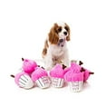thumbnail image 1 of Fuzzyard Pink Cupcake Dog Toy Small Plush with Squeaker Non Toxic Washable, 1 of 2