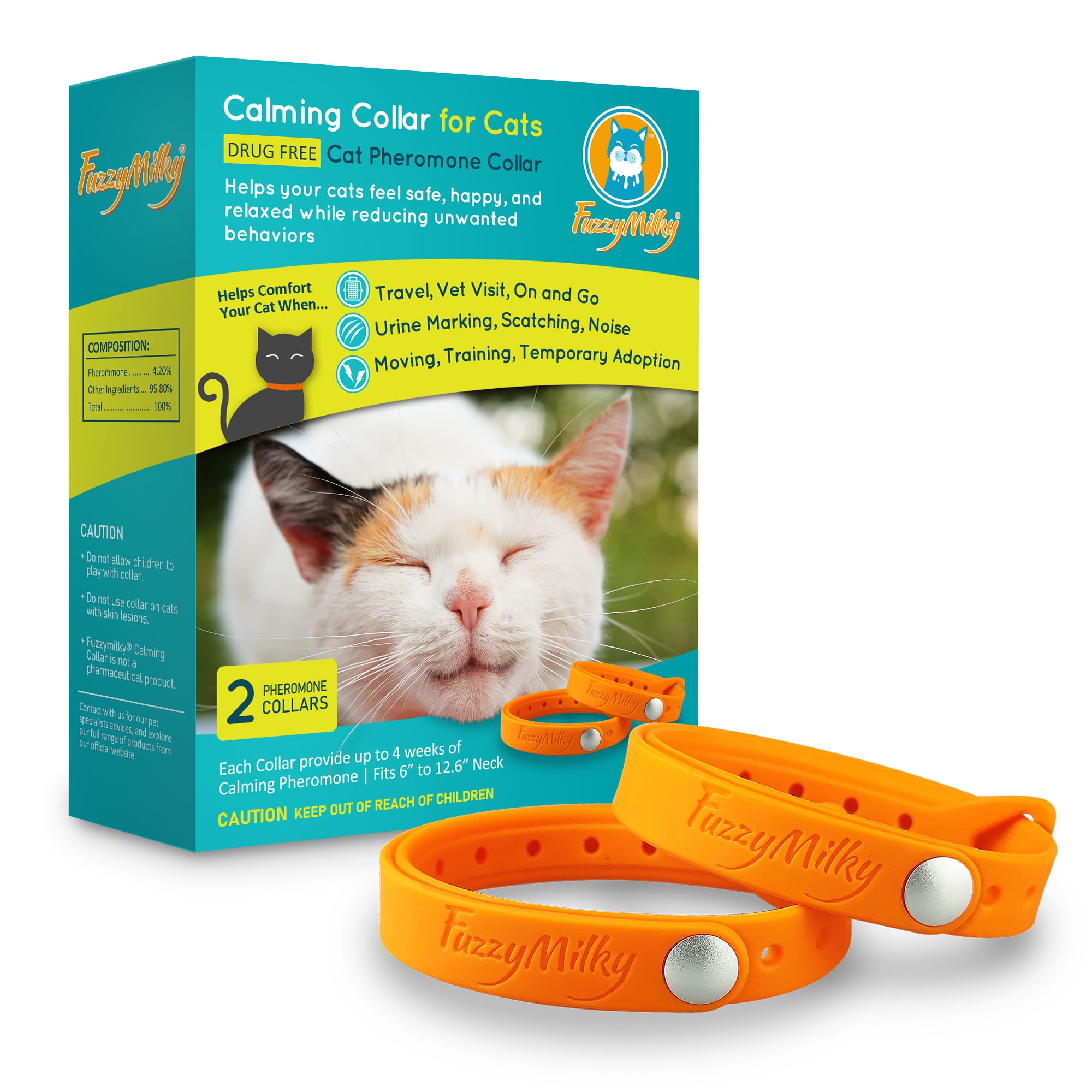 Cat Calming Collars & Apparel For Anxiety (Free Shipping) | Chewy - Calming Cat Collars With Pheromones