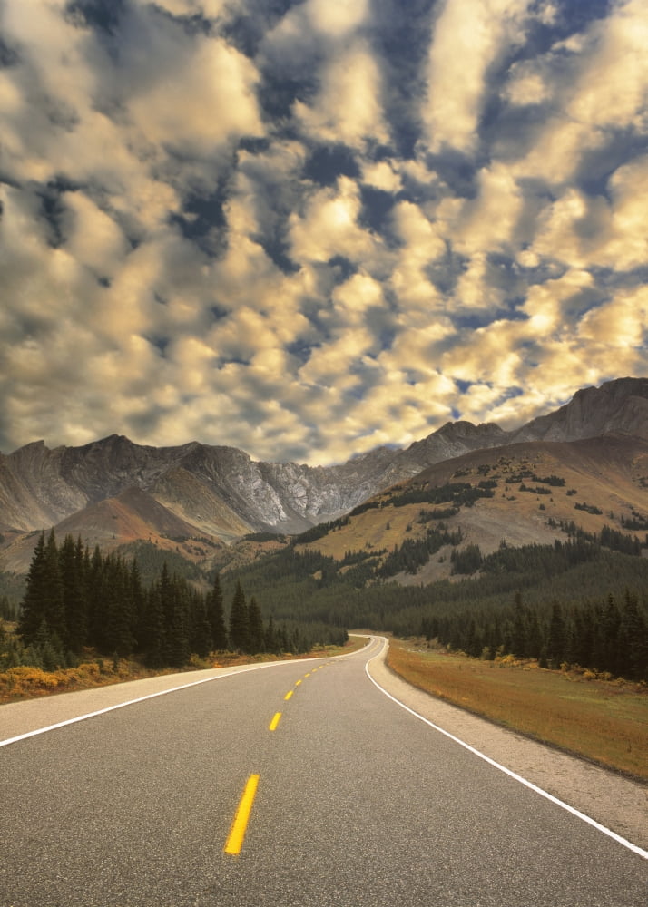 Fv3552 Natural Moments Photography Road Through Mountains Canvas Art - Darwin Wiggett Design Pics (13 x 18)