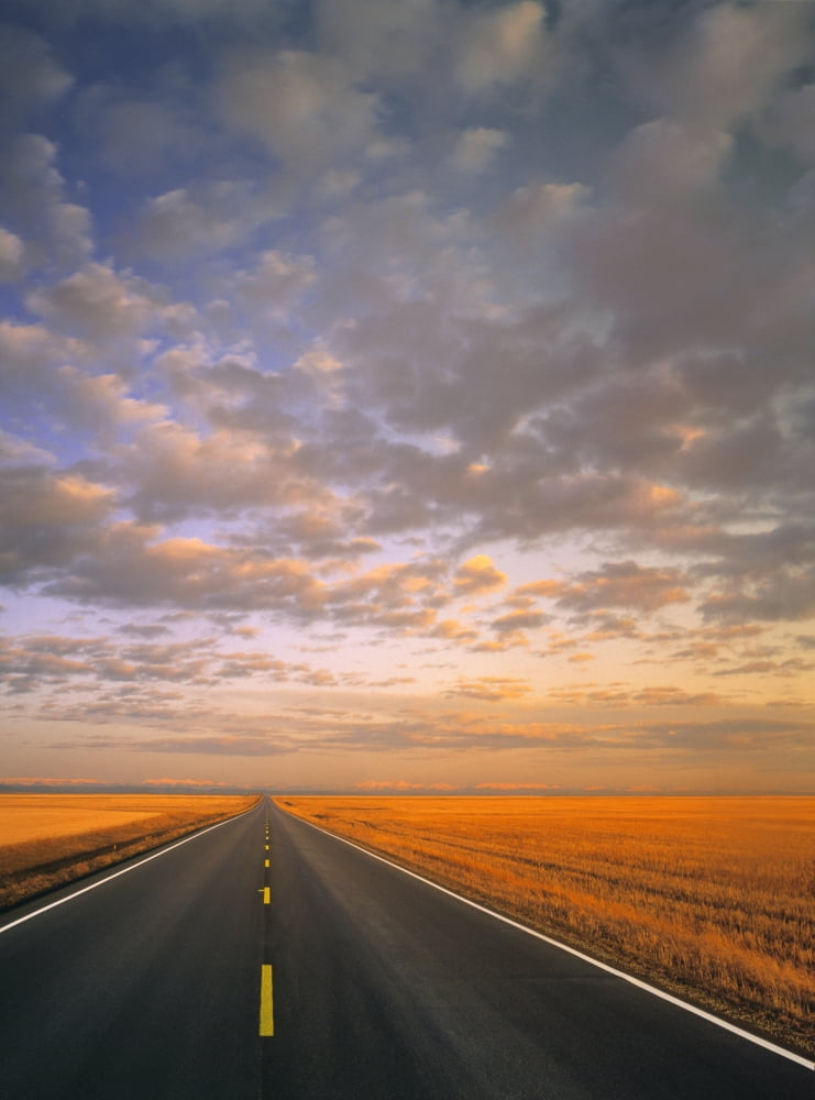 Fv3576 Natural Moments Photography Road Into Sunset Canvas Art - Darwin Wiggett Design Pics (26 x 36)