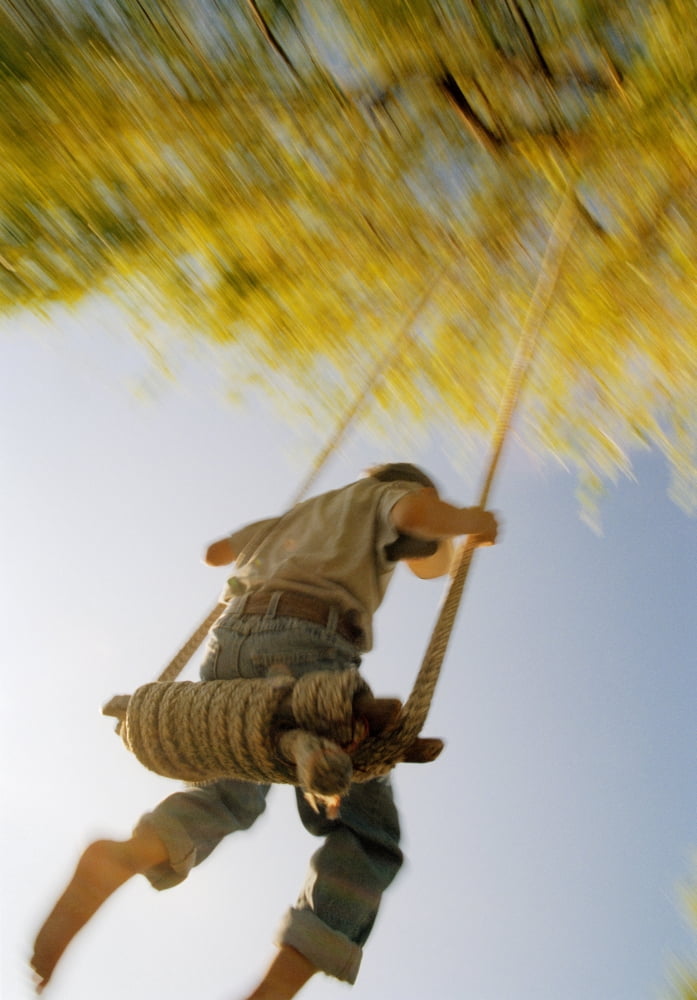 Fv3593 Natural Moments Photography Boy On Swing Canvas Art - Anita Dammer Design Pics (11 x 17)