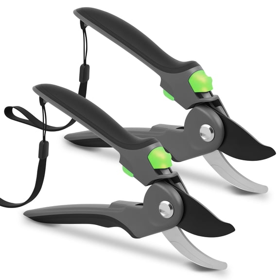 Fvkrnyz 2 Pcs Pruning Shear Sturdy Steel Hand Pruner with Ergonomic Handle Efficient Gardening Shear Versatile Garden Pruner