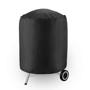 Fvkrnyz Grill Cover Outdoor Charcoal Kettle Grill Cover Heavy Duty Waterproof Round BBQ Smoker Covers Waterproof Windproof Dustproof Anti UV Barbecue Protector