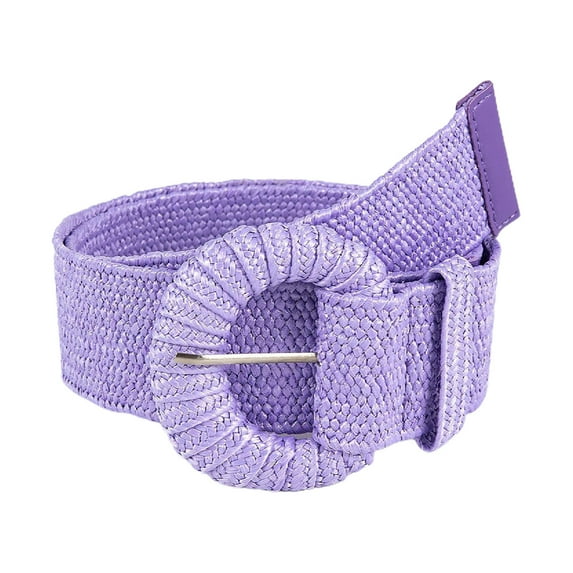 Fvsianol Straw Waist Belt Dress Waist Belt Retro Bohemian Wide Handmade Pin Buckle Adjustable Waist Belt Clothing Accessories Women Summer Pants Waistband