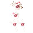 thumbnail image 1 of Fvsianol Wedding Hairpins Rhinestone Hair Clips Bridal Hair Jewelry Set 4Pcs/Set Hairpins Hair Sticker Side Comb Wedding Hair Clips Hair Jewelry for Bride Headwear, 1 of 9
