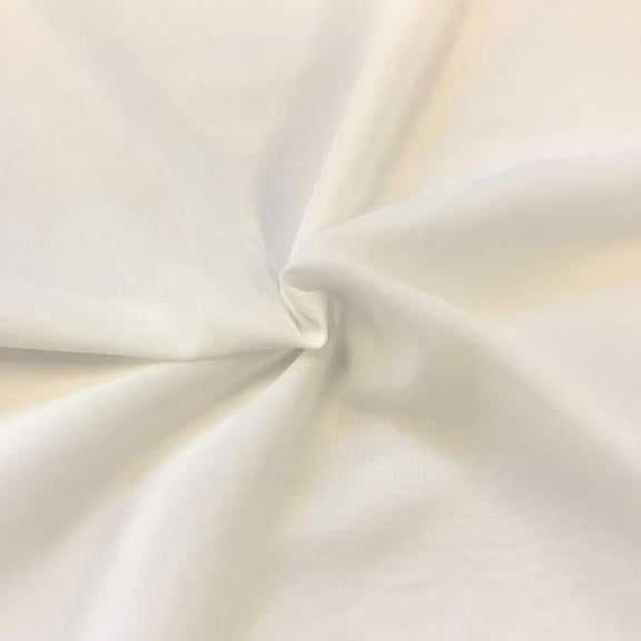 Fwd 58" 100% Polyester Chiffon Sewing & Craft Fabric By The Yard, Off-White