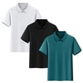 thumbnail image 1 of Fwqbns 3PC Kids Fashion Short Sleeve Polo Shirt Set, Soft Cotton Blend Comfortable Fabric, Perfect for Casual Occasions and Parties, 1 of 9
