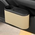 thumbnail image 1 of Fwqbns Car Trash Can Bin Waste Container Multi-Function Storage Box Car Cup Holder Car Organizer for Space Saving, 1 of 7