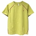 thumbnail image 1 of Fwqbns Men's Raglan Sleeve Quick Dry T-Shirt Moisture Wicking Athletic Workout Tee Short Sleeve Running Shirt Yellow, 1 of 5