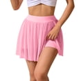 thumbnail image 1 of Fwqbns Women's High Waisted Tennis Skirt Flowy Athletic Skorts with Built-in Shorts Pleated Running Skirt for Golf Workout Sports Pink, 1 of 6