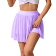 thumbnail image 1 of Fwqbns Women's High Waisted Tennis Skirt Flowy Athletic Skorts with Built-in Shorts Pleated Running Skirt for Golf Workout Sports Purple, 1 of 6