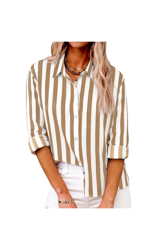 Women's Soft Wrinkle-Free Button Down Shirts Stretch Breathable Moisture-Wicking Casual Tops Dressy Blouses for Office Work Business Daily Wear