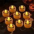 thumbnail image 1 of Fwttom 12Pcs Halloween Led Lights, LED-Illuminated Flameless Candles Pumpkin Spider Lantern, Battery Operated Candles for Ghost Festival & Halloween Party Decor, 1 of 6