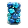 thumbnail image 1 of Fwttom 16pcs Christmas Ornaments for Christmas Tree - Shatterproof Ball Christmas Ornaments for Holiday Party Wedding Christmas Decocrations, 2.36"/6cm Christmas Ornaments Set, 1 of 5