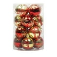 thumbnail image 1 of Fwttom 16pcs Christmas Ornaments for Christmas Tree - Shatterproof Ball Christmas Ornaments for Holiday Party Wedding Christmas Decocrations, 2.36"/6cm Christmas Ornaments Set, 1 of 5