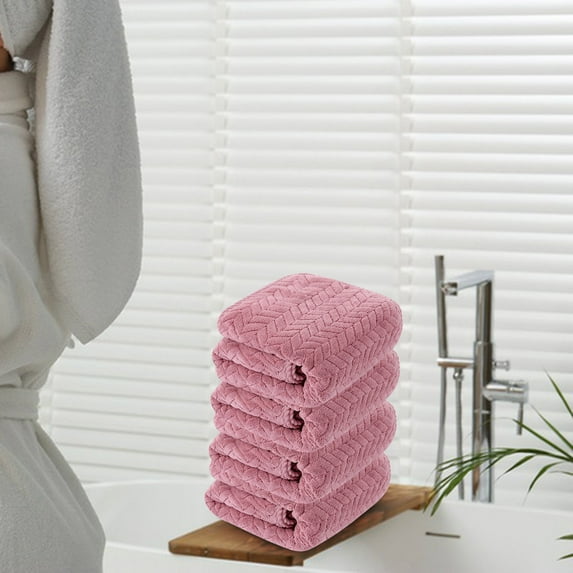 Fwttom 1Pc Bath Towels 75 x 35cm Extra Large Size, Super Thick Breathable Dry Hair Adult Daily Use Fleece Towels, Highly Absorbent Upgraded Softness Basic Towels for Bathroom