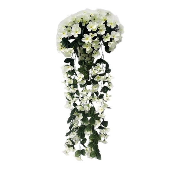 Fwttom 2.3 FT Artificial Flowers Vines, Colorful Hanging Fake Flowers Artificial Chlorophytum Bouquet for Wall Decoration Wedding Party Home Decor, Mother's Day Gifts
