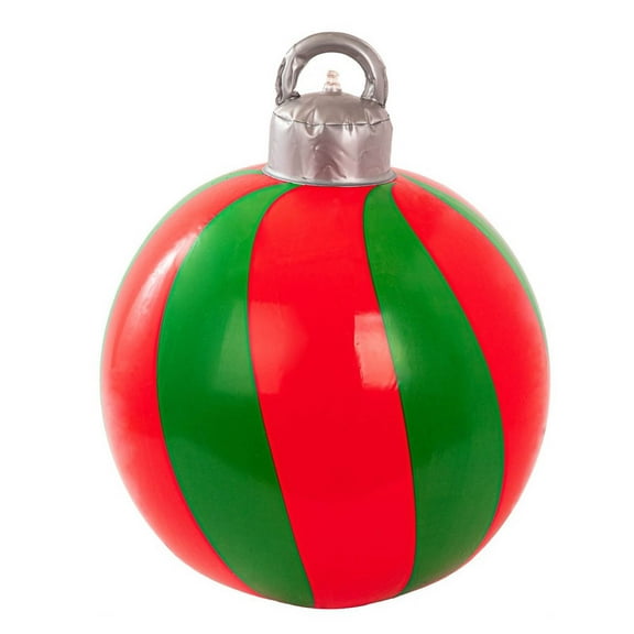 Fwttom 23.6 inch Large Inflatable Christmas Balls - Inflatable Christmas Decorations Outdoor Xmas Blow Ups Ornaments for Outside Holiday Yard Lawn Porch Decor