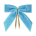 thumbnail image 1 of Fwttom 24 Pack Velvet Bows for Christmas Tree - Hanging Ornaments Blue Christmas Bows for Wreaths, Holiday Party Xmas Decorations, 1 of 9