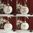 thumbnail image 1 of Fwttom 4" Glass Christmas Ball Ornaments | Fashion Printing Christmas Ornaments, Christmas Tree Ornaments for Wedding Party Christmas Decorations, 2.36" Shatterproof Holiday Gifts, 1 of 7