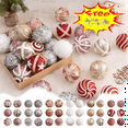 thumbnail image 1 of Fwttom 6Pcs 8cm/3.15" Christmas Balls Ornaments, Christmas Shatterproof Ball with Strings - Christmas Decorations for Xmas Tree, Holiday, Wedding, Party, Christmas Ornaments (Free Pendant), 1 of 7