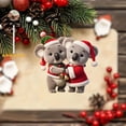 thumbnail image 1 of Fwttom Animal Christmas Tree Ornaments - Adorable Creatures 2D Flat Hanging Holiday Vacation Party Christmas Decorations, Lovely Gift for Family Friends, 1 of 6