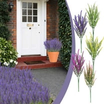 Fwttom Artificial Flowers for Decoration, 10Pcs Colorful Fake Flowers Lavender for Indoor/Outdoor Hanging Flowerpot Decorations, Mother's Day Gifts