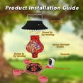 thumbnail image 1 of Fwttom Bird Feeder with Camera 1080P, Intelligent Hanging Solar-powered Decorative Feeders, Wild Bird Feeders for Outdoors Garden, Patio & Backyard, 1 of 9