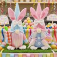 thumbnail image 1 of Fwttom Bunny Ear Easter Gnomes Handmade Faceless Spring Gnomes Decorations for Home Plush Tabletop Ornament, 1 of 7