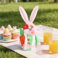 thumbnail image 1 of Fwttom Bunny Ear Easter Gnomes Handmade Faceless Spring Gnomes Decorations for Home Plush Tabletop Ornament, 1 of 6