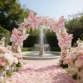 thumbnail image 1 of Fwttom Butterflys Outdoor Decor - Beautiful 3D Tulle Butterflies Courtyard Garden Wedding Birthday Valentines Day Decorations, 1 of 6