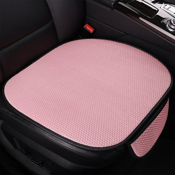 Fwttom Car Seat Cushion - Air Mesh Breathable Front Car Seat Protectors with Storage Pocket, Universal Fit Automotive Comfortable Seat Cushions for Cars Truck SUV Office Chair Home