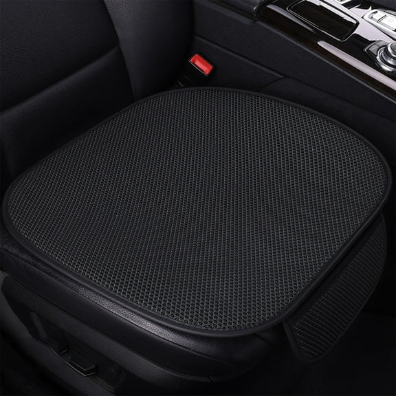 Fwttom Car Seat Cushion - Air Mesh Breathable Front Car Seat Protectors with Storage Pocket, Universal Fit Automotive Comfortable Seat Cushions for Cars Truck SUV Office Chair Home
