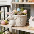 thumbnail image 1 of Fwttom Ceramic Plant Pots, Desktop Mini Flower Pots for Indoor Plants, Planter Container for Windowsill Balcony Home Decoration, White, 1 of 6