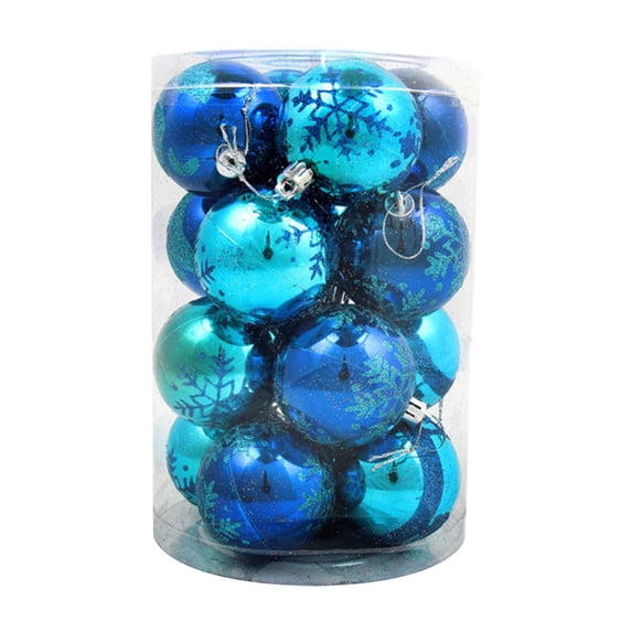 Fwttom Christmas Balls 16pcs - 2.36" Christmas Ball Ornaments for Xmas Tree, Shatterproof Hanging Christmas Ornaments Set for Holiday Wedding Party Christmas Tree Decorations
