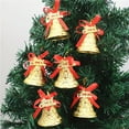 thumbnail image 1 of Fwttom Christmas Bells - 6 Pcs Plastic Hanging Bells Ornaments Holiday Christmas Bells for Decorations Indoor Outdoor Xmas Tree Wreath Garland, 1 of 7