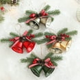 thumbnail image 1 of Fwttom Christmas Bells for Decoration, Wrought Iron Bells Christmas Decor with Branch Pine Cones, Christmas Decorations Bells for Holiday, Party, Wedding & Xmas Tree, 1 of 7